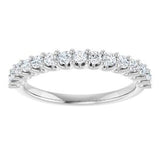 Platinum 3/8 CTW Natural Diamond Anniversary Band