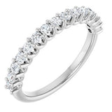 Platinum 3/8 CTW Natural Diamond Anniversary Band