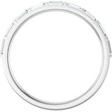 Platinum 1/4 CTW Natural Diamond Anniversary Band