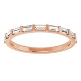 14K Rose 1/4 CTW Natural Diamond Anniversary Band