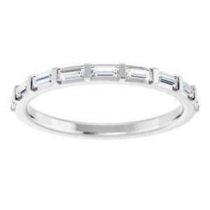 Platinum 1/4 CTW Natural Diamond Anniversary Band