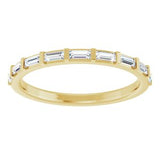 14K Yellow 1/4 CTW Natural Diamond Anniversary Band