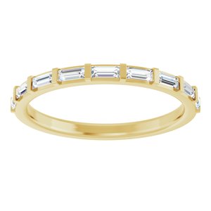 14K Yellow 1/4 CTW Natural Diamond Anniversary Band
