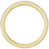14K Yellow 1/8 CTW Natural Diamond Anniversary Band