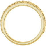 14K Yellow Wedding Band