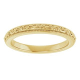 14K Yellow Wedding Band