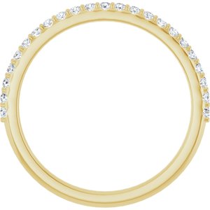 14K Yellow 1/4 CTW Natural Diamond Anniversary Band