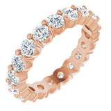 14K Rose 1 3/4 CTW Natural Diamond Eternity Band Size 4.5