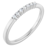 14K White 1/10 CTW Natural Diamond Anniversary Band