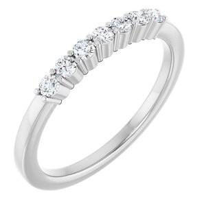 14K White 1/5 CTW Natural Diamond Anniversary Band