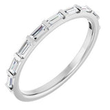 Platinum 1/4 CTW Natural Diamond Anniversary Band