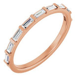 14K Rose 1/4 CTW Natural Diamond Anniversary Band