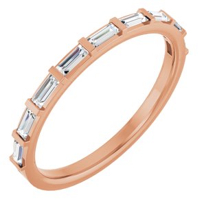 14K Rose 1/4 CTW Natural Diamond Anniversary Band