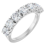 14K White 1 5/8 CTW Natural Diamond Anniversary Band