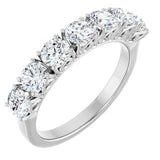 14K White 1 1/3 CTW Natural Diamond Anniversary Band