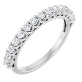 Platinum 1/2 CTW Natural Diamond Anniversary Band