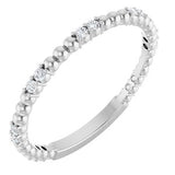 Platinum 1/8 CTW Natural Diamond Anniversary Band