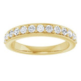14K Yellow 5/8 CTW Natural Diamond Anniversary Band