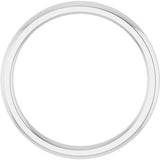 14K White Matching Band