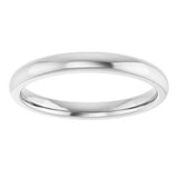 14K White Matching Band