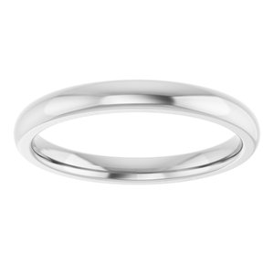 14K White Matching Band