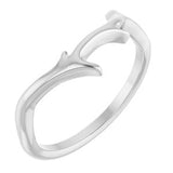 14K White Branch Ring