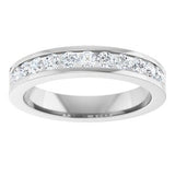 Platinum 1/2 CTW Natural Diamond Anniversary Band