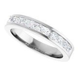 Platinum 1/2 CTW Natural Diamond Anniversary Band