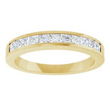 14K Yellow 1/2 CTW Natural Diamond Anniversary Band Size 8