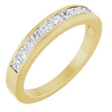 14K Yellow 1/2 CTW Natural Diamond Anniversary Band Size 8