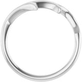 14K White Branch Ring