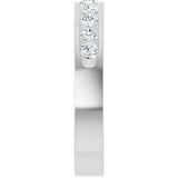 Platinum 1/2 CTW Natural Diamond Anniversary Band