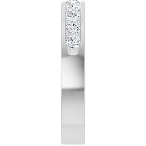 Platinum 1/2 CTW Natural Diamond Anniversary Band