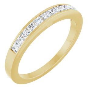 14K Yellow 1/3 CTW Natural Diamond Anniversary Band Size 6