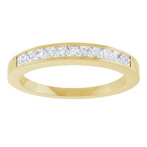 14K Yellow 1/3 CTW Natural Diamond Anniversary Band Size 6