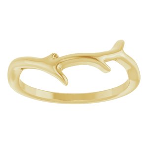 14K Yellow Branch Ring