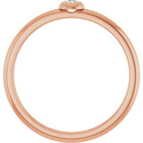 14K Rose .03 CTW Natural Diamond Stackable Ring