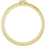 14K Yellow .03 CTW Natural Diamond Stackable Ring