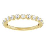 14K Yellow 3/8 CTW Natural Diamond Anniversary Band