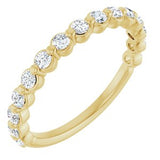 14K Yellow 3/8 CTW Natural Diamond Anniversary Band