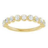 14K Yellow 5/8 CTW Natural Diamond Anniversary Band