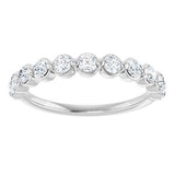 14K White 5/8 CTW Natural Diamond Anniversary Band