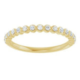 14K Yellow 1/4 CTW Natural Diamond Anniversary Band