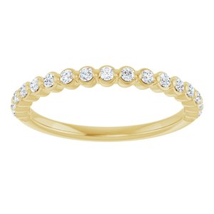 14K Yellow 1/4 CTW Natural Diamond Anniversary Band