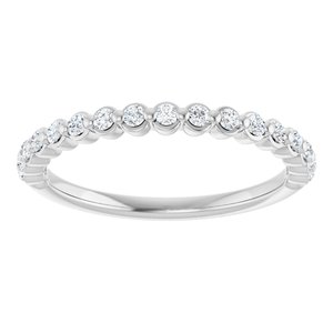 Platinum 1/4 CTW Natural Diamond Anniversary Band