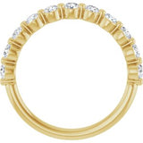 14K Yellow 5/8 CTW Natural Diamond Anniversary Band