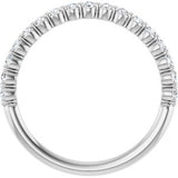 14K White 1/4 CTW Natural Diamond Anniversary Band