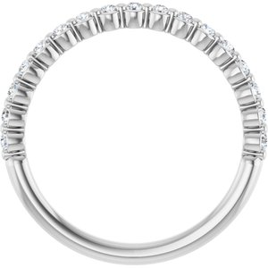 14K White 1/4 CTW Natural Diamond Anniversary Band