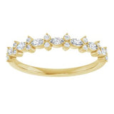 14K Yellow 1/3 CTW Natural Diamond Anniversary Band