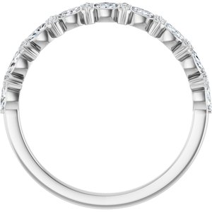 Platinum 1/3 CTW Natural Diamond Anniversary Band